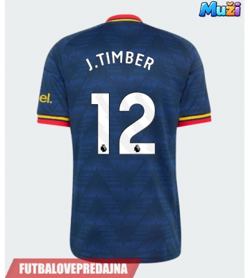 Lacne Muži Futbalové dres Arsenal Jurrien Timber #12 2026-27 Krátky Rukáv - Preč